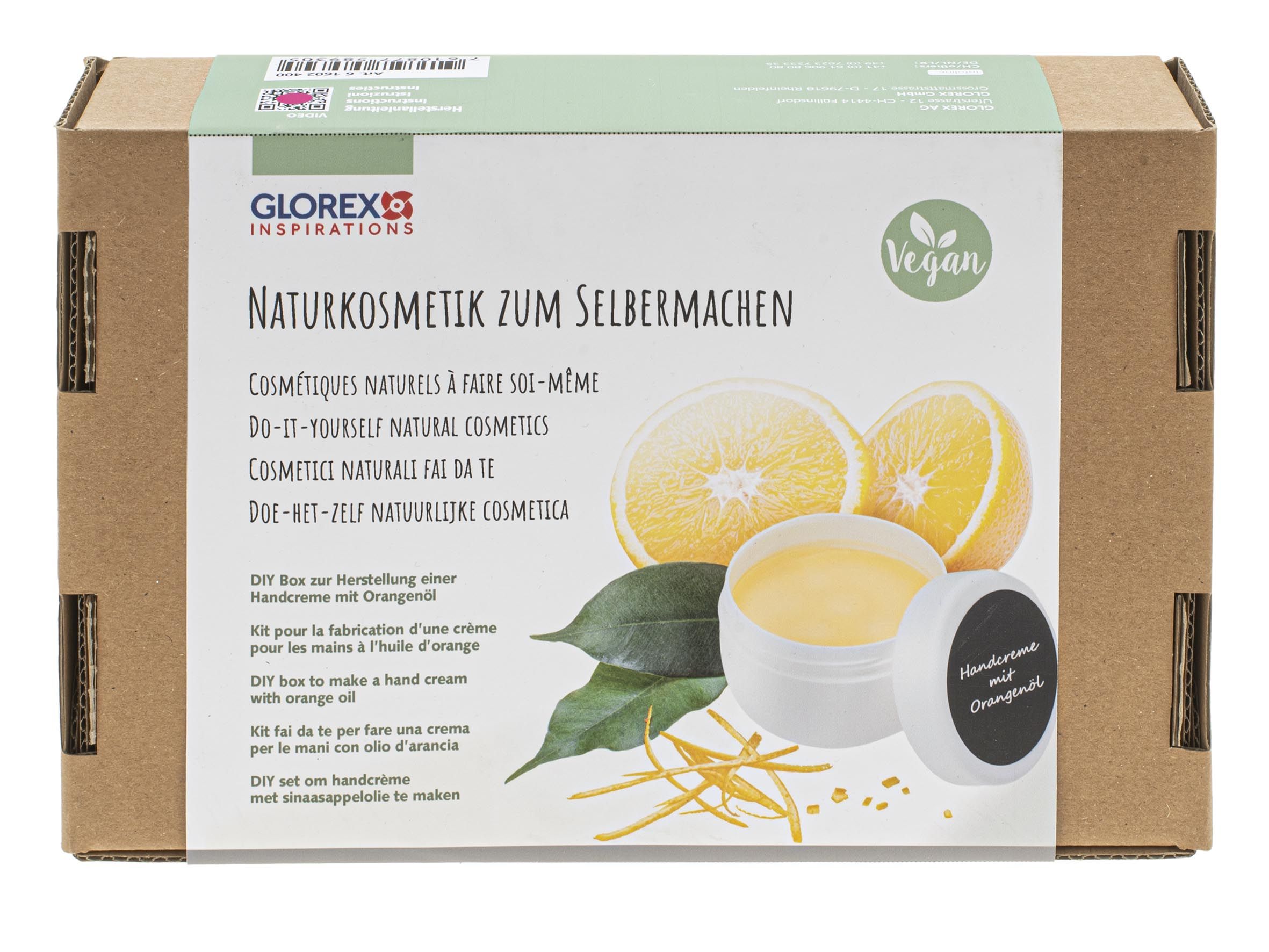 Naturkosmetik Starter-Set für erfrischende, vegane Orangen-Handcreme