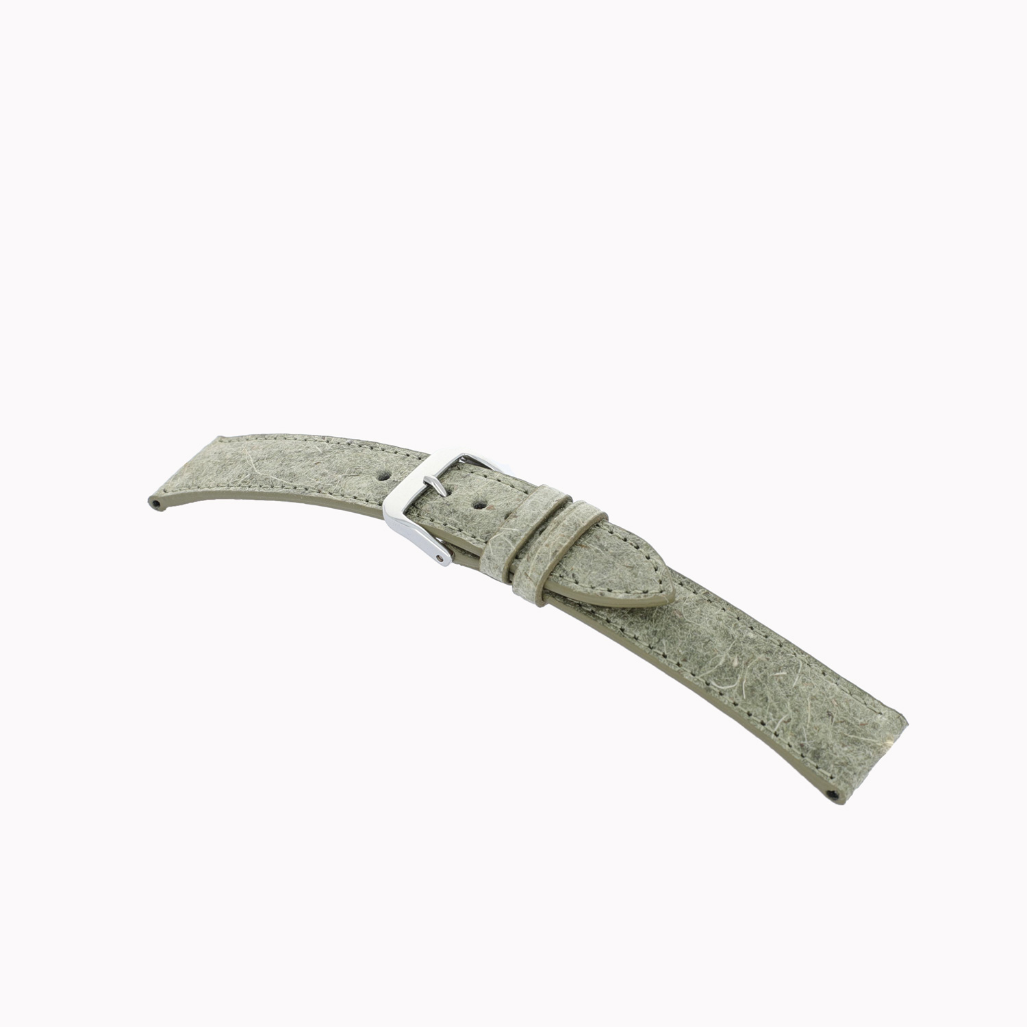 bracelet cuir Cisano 16mm vert feuille vegan