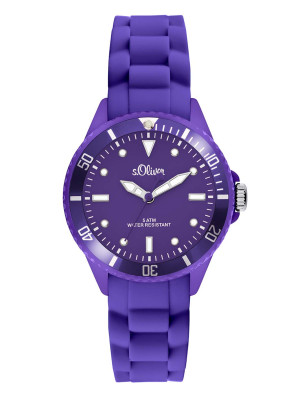 s.Oliver Silicone strap purple SO-2310-PQ