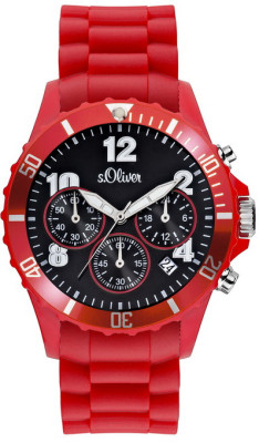 s.Oliver Silicone strap red SO-2327-PC