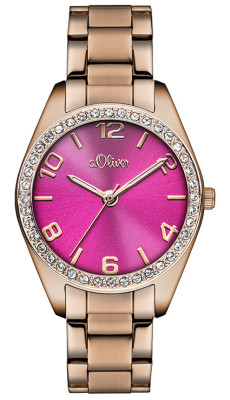 s.Oliver Edelstahlband rosé SO-3055-MQ