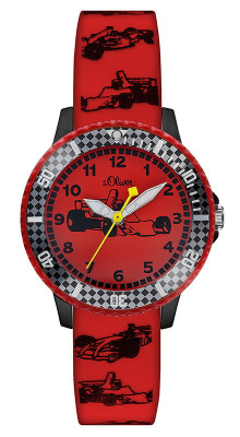 s.Oliver Silicone strap red / black SO-2981-PQ