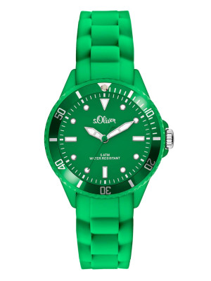 s.Oliver Silicone strap green SO-2569-PQ