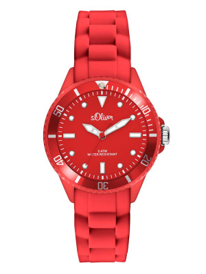 s.Oliver Silicone strap red SO-2570-PQ