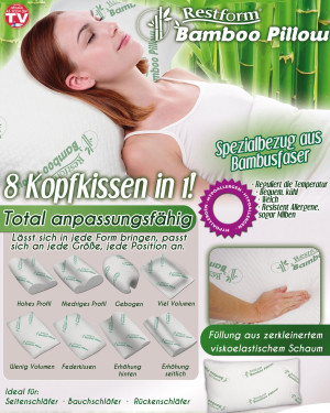 Kopfkissen Restform Bamboo Pillow