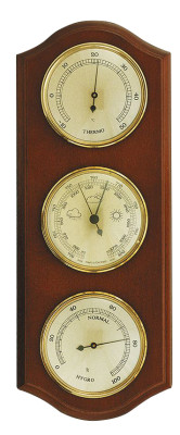 Weather station Made in Germany, walnut