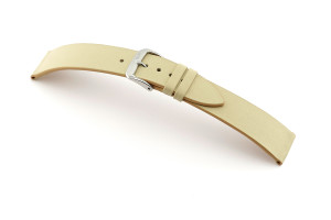 SELVA leather strap for easy changing 16mm sand without seam - MADE IN GERMANY