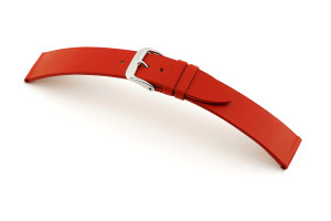 SELVA leather strap for easy changing 24mm red without seam - MADE IN GERMANY