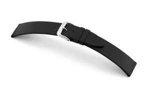 SELVA leather strap for easy changing 16mm black without seam - MADE IN GERMANY
