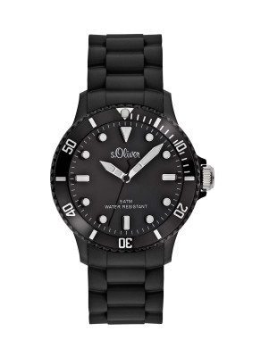 s.Oliver Silicone strap black SO-2290-PQ