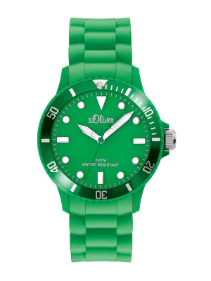 s.Oliver Silicone strap green SO-2315-PQ