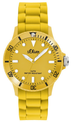 s.Oliver Silicone strap dark yellow SO-2304-PQ