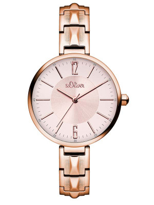 s.Oliver Stainless steel rosegold SO-3090-MQ