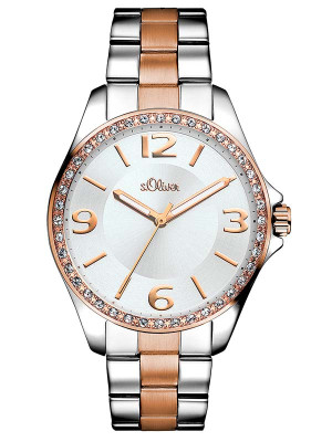 s.Oliver Stainless steel bicolor rosegold/ silver SO-3059-MQ