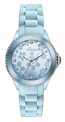 s.Oliver Silicone strap light blue SO-2562-PQ