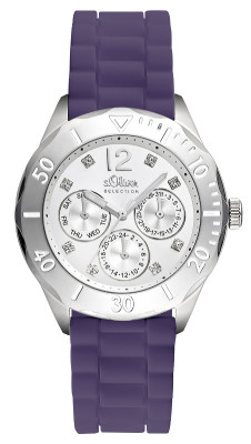 s.Oliver bracelet-montre plastique PU lilas SO-2252-PM