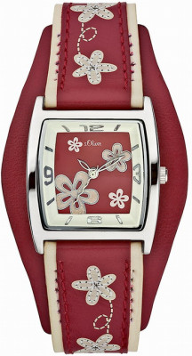 s.Oliver bracelet-montre rouge SO-1644-LQ