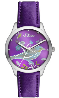 s.Oliver bracelet-montre lilas SO-2515-LQ