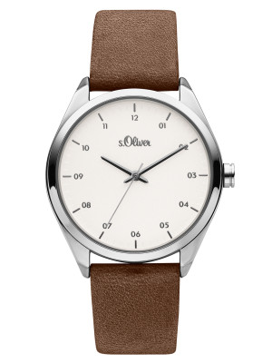 s.Oliver SO-3734-LQ Leather strap 18mm