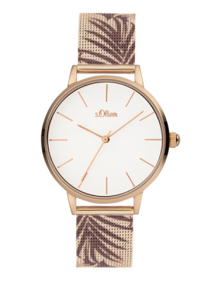 s.Oliver SO-3979-MQ stainless steel rosegold 16mm