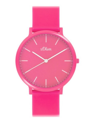 s.Oliver SO-4067-PQ silicone pink 18mm