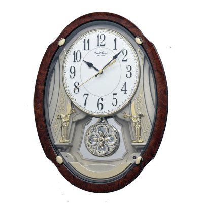 Atlanta 7427/20 quartz wall clock walnut