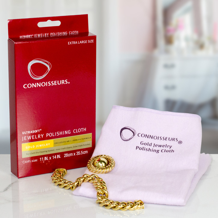 Connoisseurs Ultrasoft gold jewellery polishing cloth