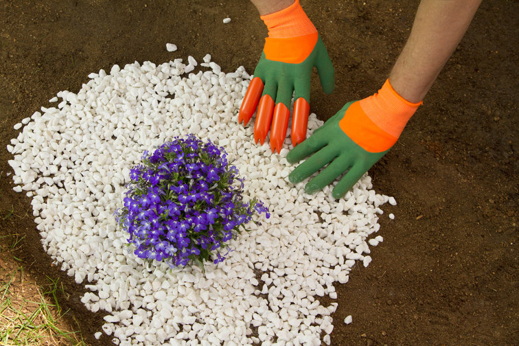 Gants de jardin avec griffes étanches jardinage pour creuser plantation  ferme, 8 griffes gants de travail